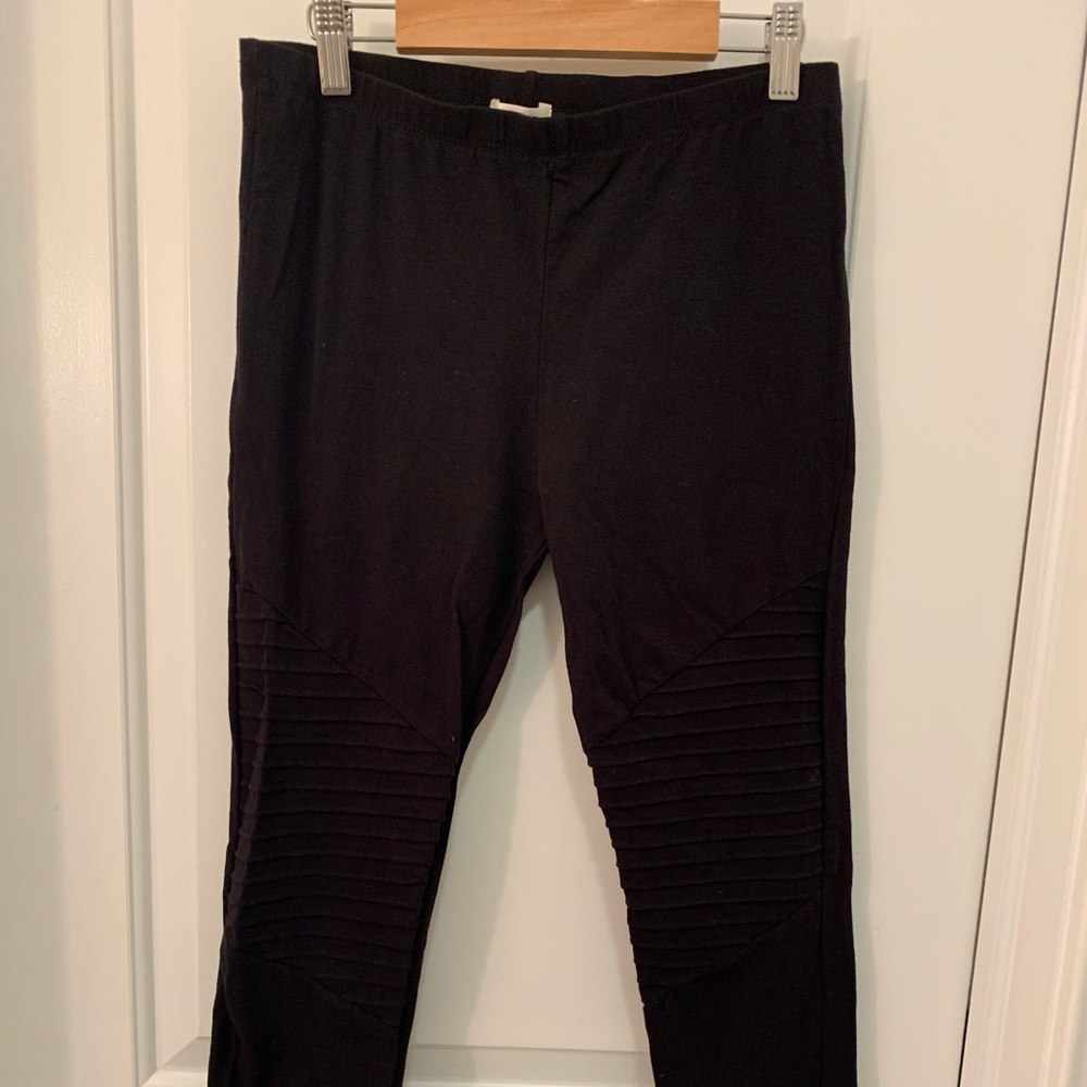 Black Moto Leggings Size L